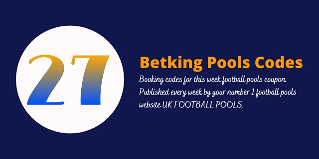 week 27 betking code 2024